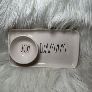 Rae Dunn Soy Edamame Tray and Bowl Set
